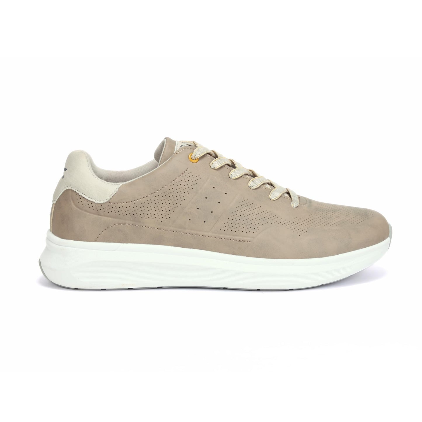 Red Chief Sports Casual Sneakers for Men & Boys | Stylish Lace Up Low Ankle Shoes | Everyday Sneakers | Comfortable Trendy Footwear | Dark Grey-Beige | Size-7 | C6007 026