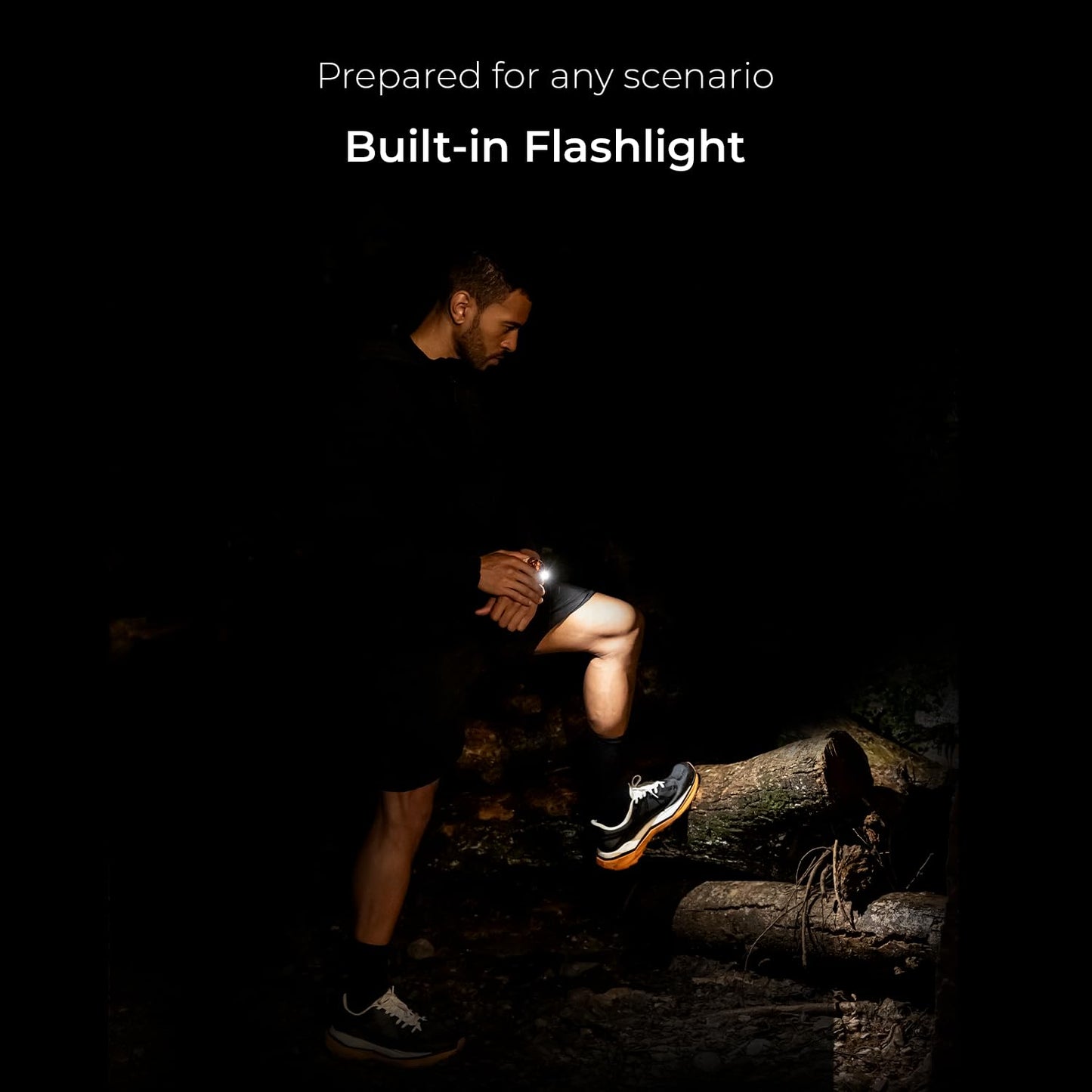 Noise Endeavour Pro Outdoor Rugged Military Smart Watch, Titanium Alloy Bezel, Dual-Band GPS, 164ft Water Resistance, 28 Days Battery on Standby, AI Companion, for iOS & Android (Carbon Black)