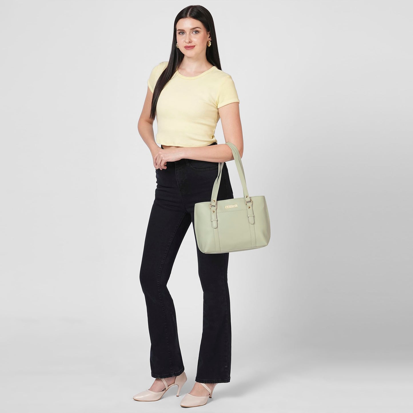 Caprese womens LONDON T Medium GREY I Tote Bag