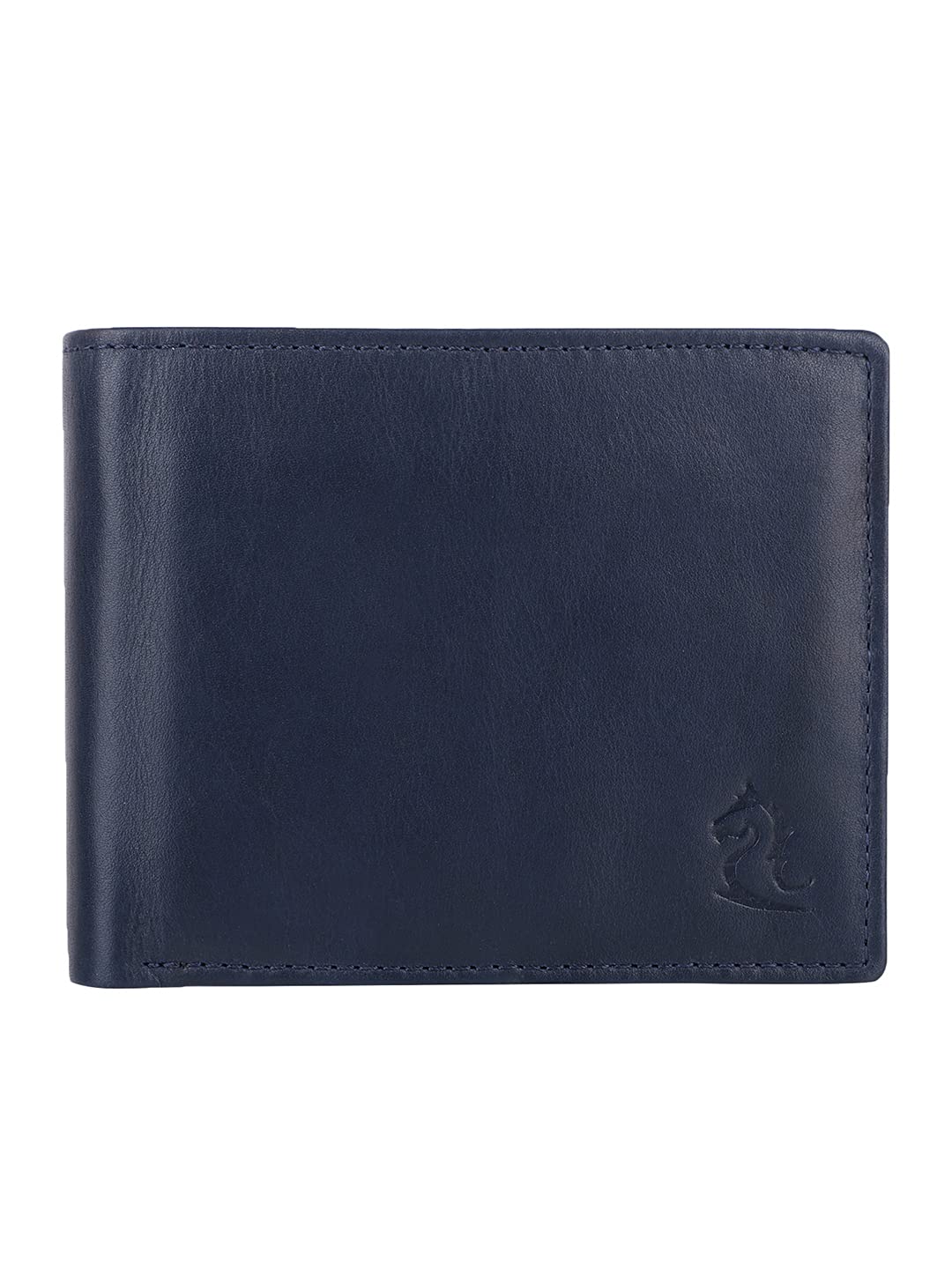 KARA Navy Genuine Wallet for Men - Classic Bifold Men's Wallet with Coin Pocket and Card Holder Slot
