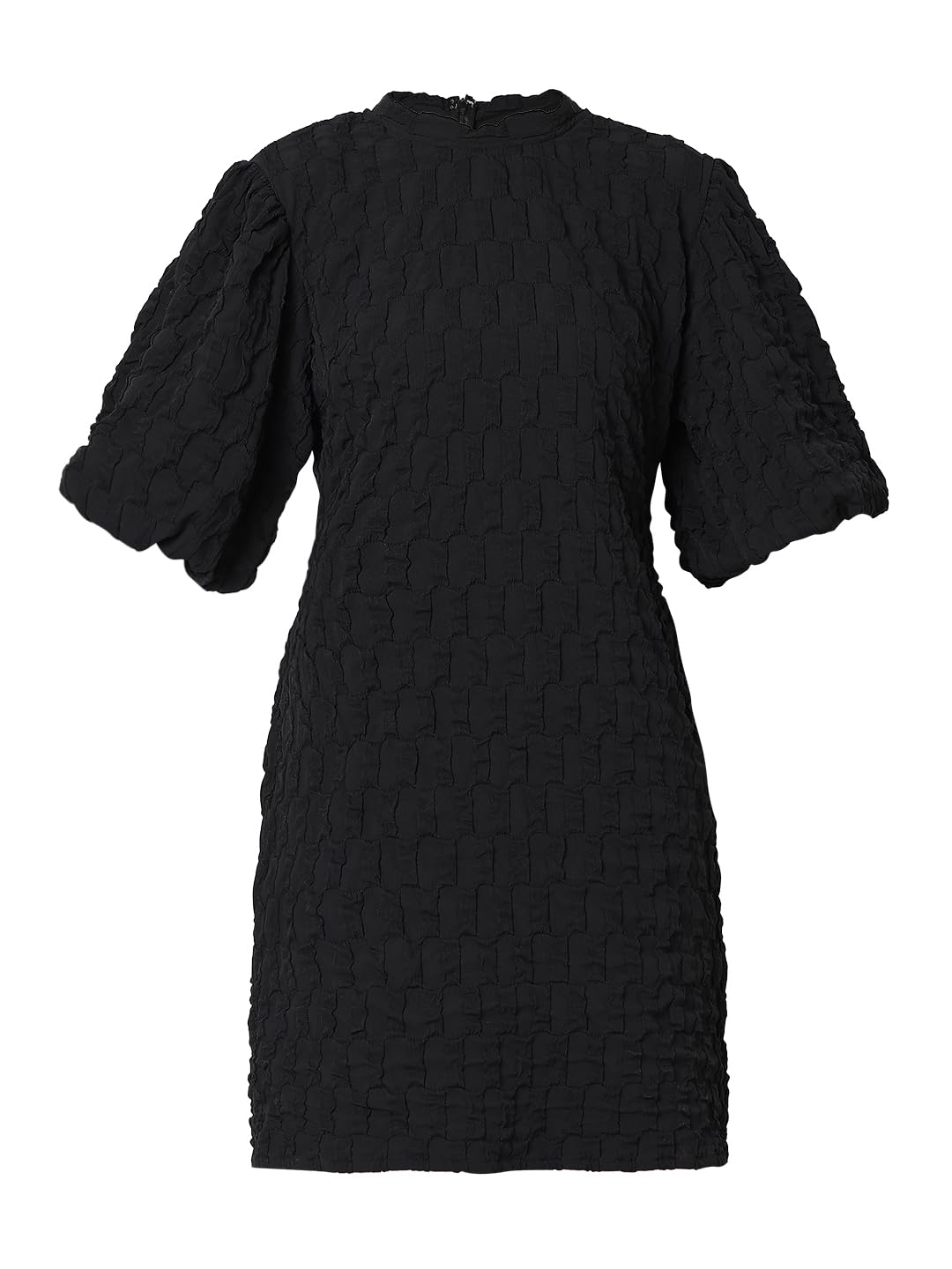 VERO MODA Women's Polyester Sheath Above The Knee Dress (10318285 Black