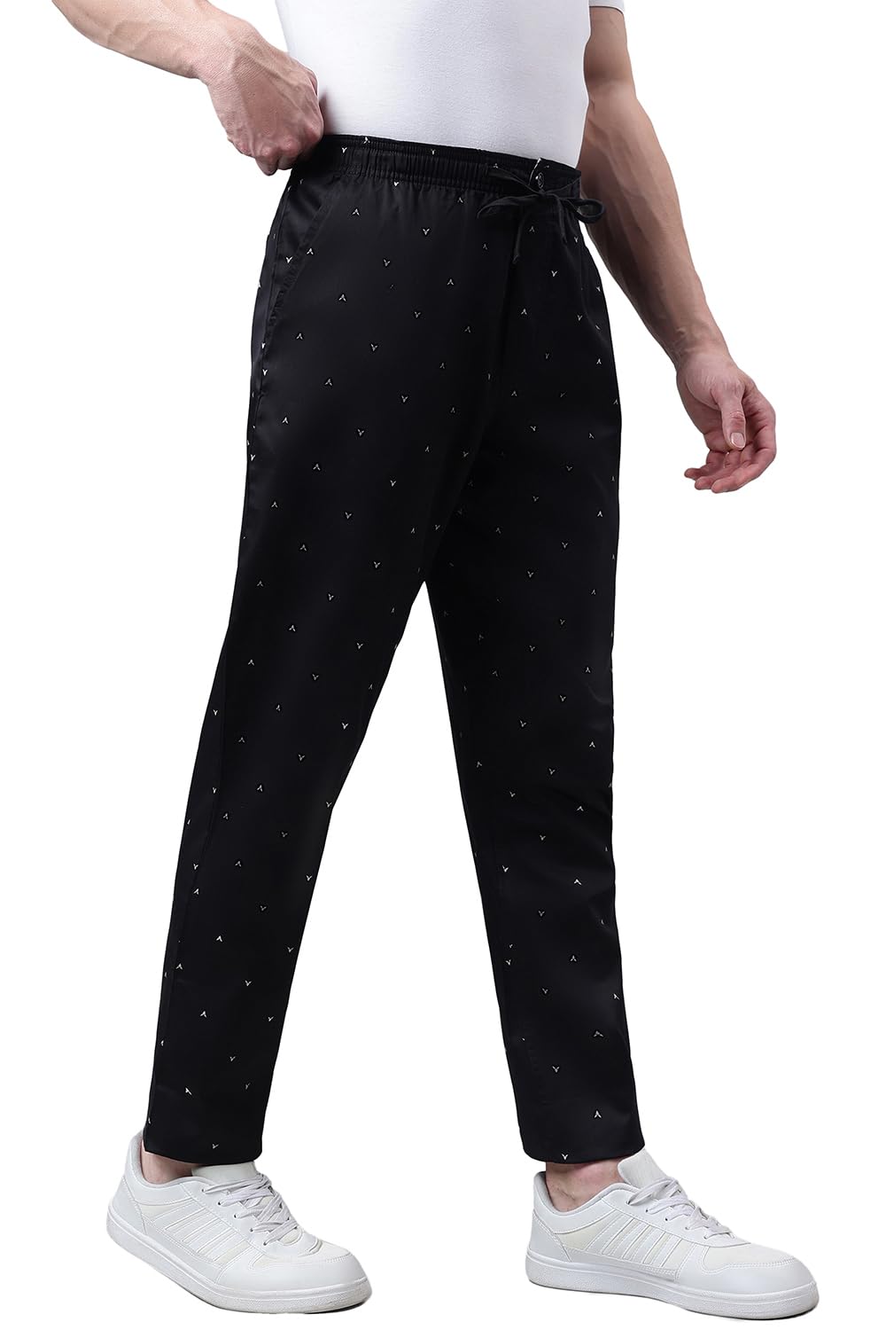 Van Heusen Men Printed Regular Fit Pyjama - Ultra Soft, Functional Pocket, Drawstring Waist