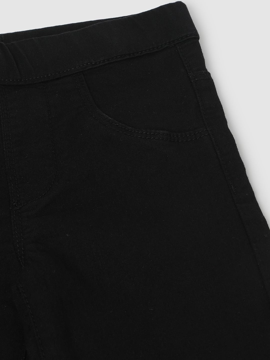 Max Girls Solid Slim Fit Jeggings (S24CBD06BLACK)_5-6Y