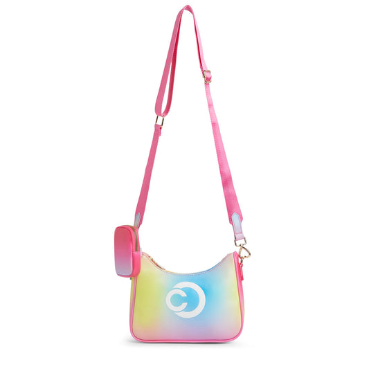 Caprese Monroe Medium Crossbody Bag for Women | Stylish Sling Bag with Detachable Mini Pouch | Adjustable and Detachable Strap Shoulder Bag for Everyday Use (Fuchsia)