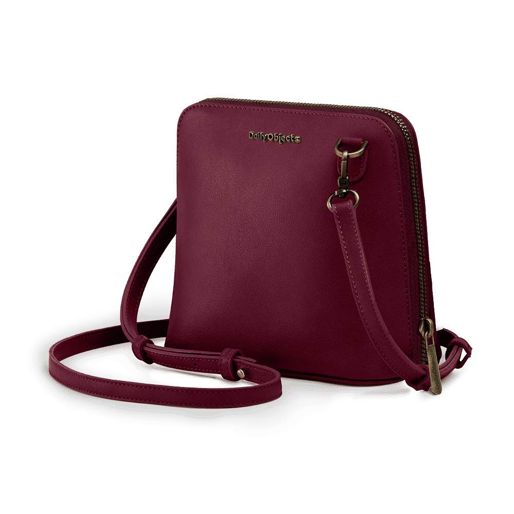 DailyObjects Trapeze Sling Crossbody Bag for Girls and Women | Made with Durable Vegan Leather Material | Carefully Handcrafted | Zip Closure | Adjustable and Detachable Straps | Multicolor