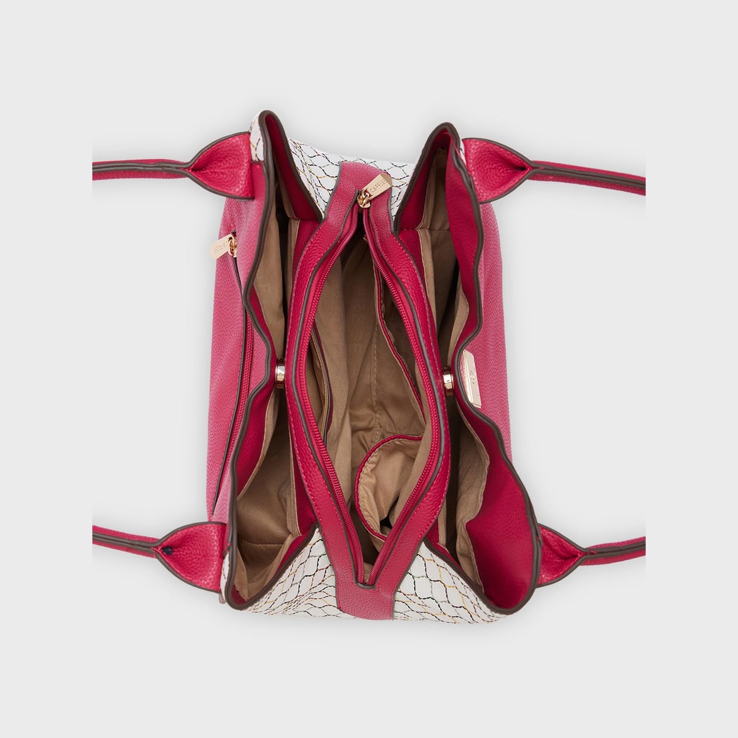 Caprese Shane Hobo Bag, Medium | Stylish Shoulder Bag for Women with Shoulder Strap, Back Zip & Secure Zip Closure | Ideal for Office, Daily Use & Travel (Pink)