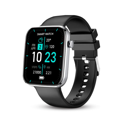 Xtrim Stride X.211 Smartwatch with SpO2 Tracking, 1.69" Colour Touch Screen, 220 mAh Battery, Waterproof IP67, Multi-Sport Modes, Detachable Straps | Works with DaFit Application (Black)