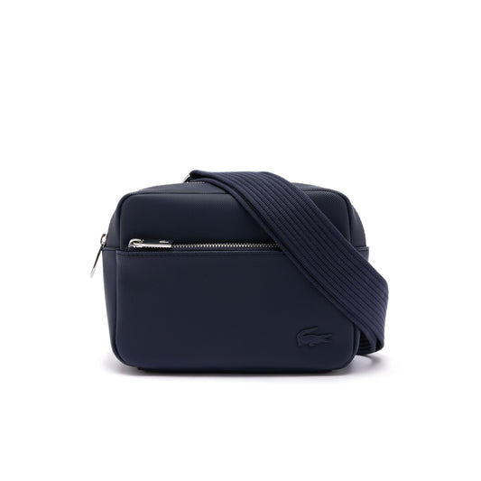 Lacoste Men's Classic Piqu Effect Shoulder Bag (NH4427021) (Blue)