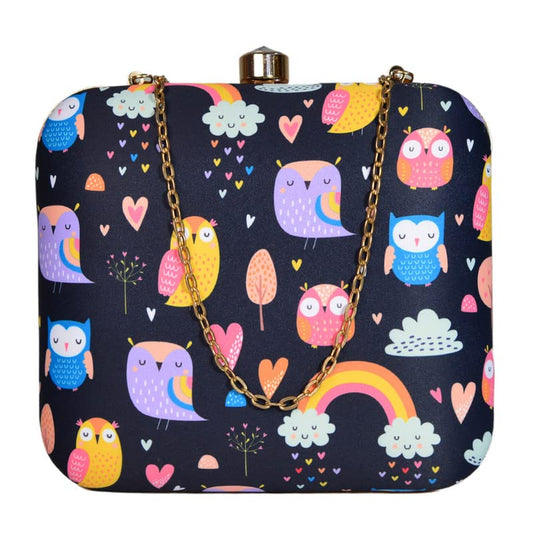 Artklim Printed Owl Clutch