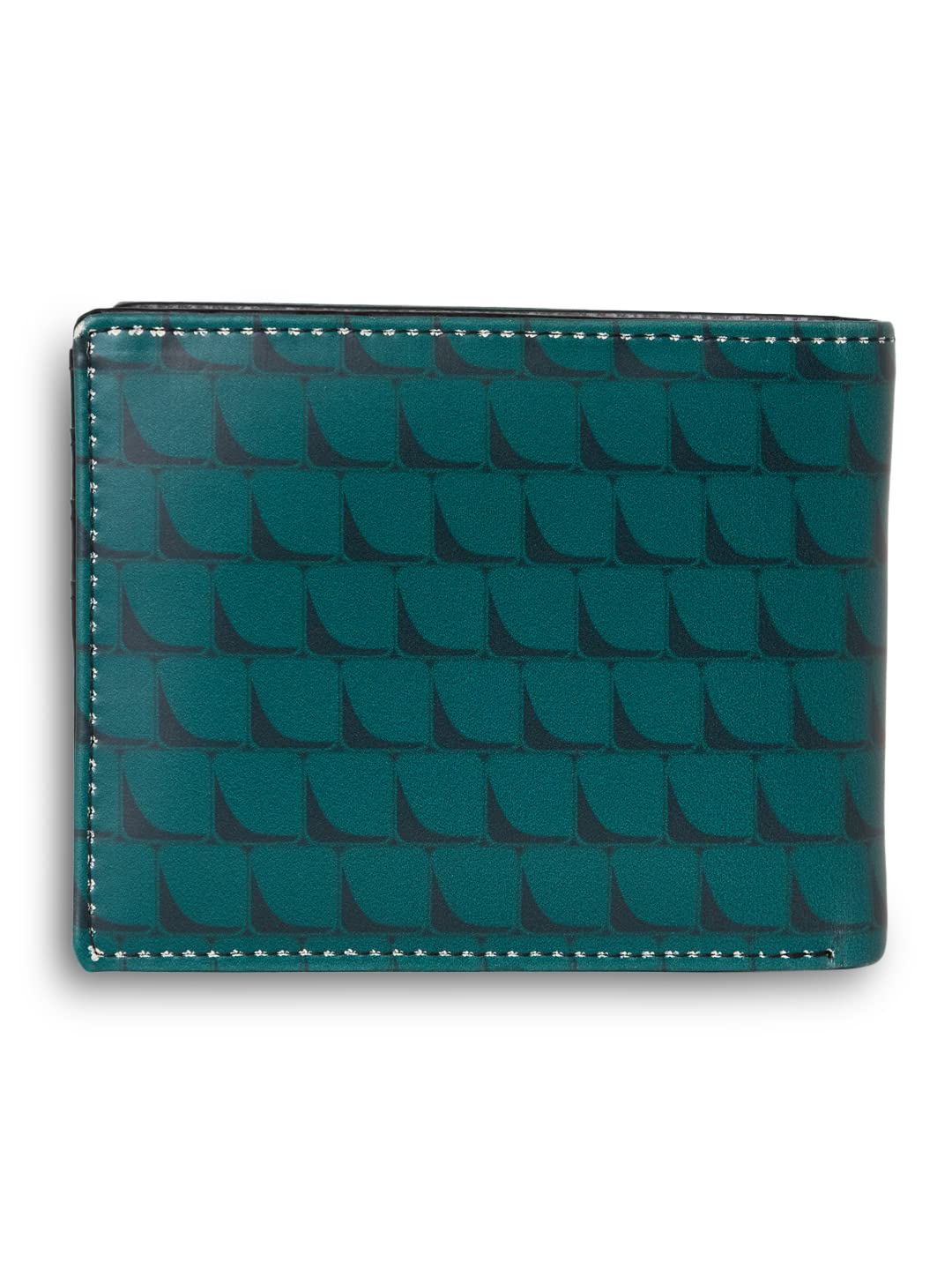 KARA Unisex Bifold Green Wallet Faux Leather Superhero Printed Canvas Purse with Metal Tin Box