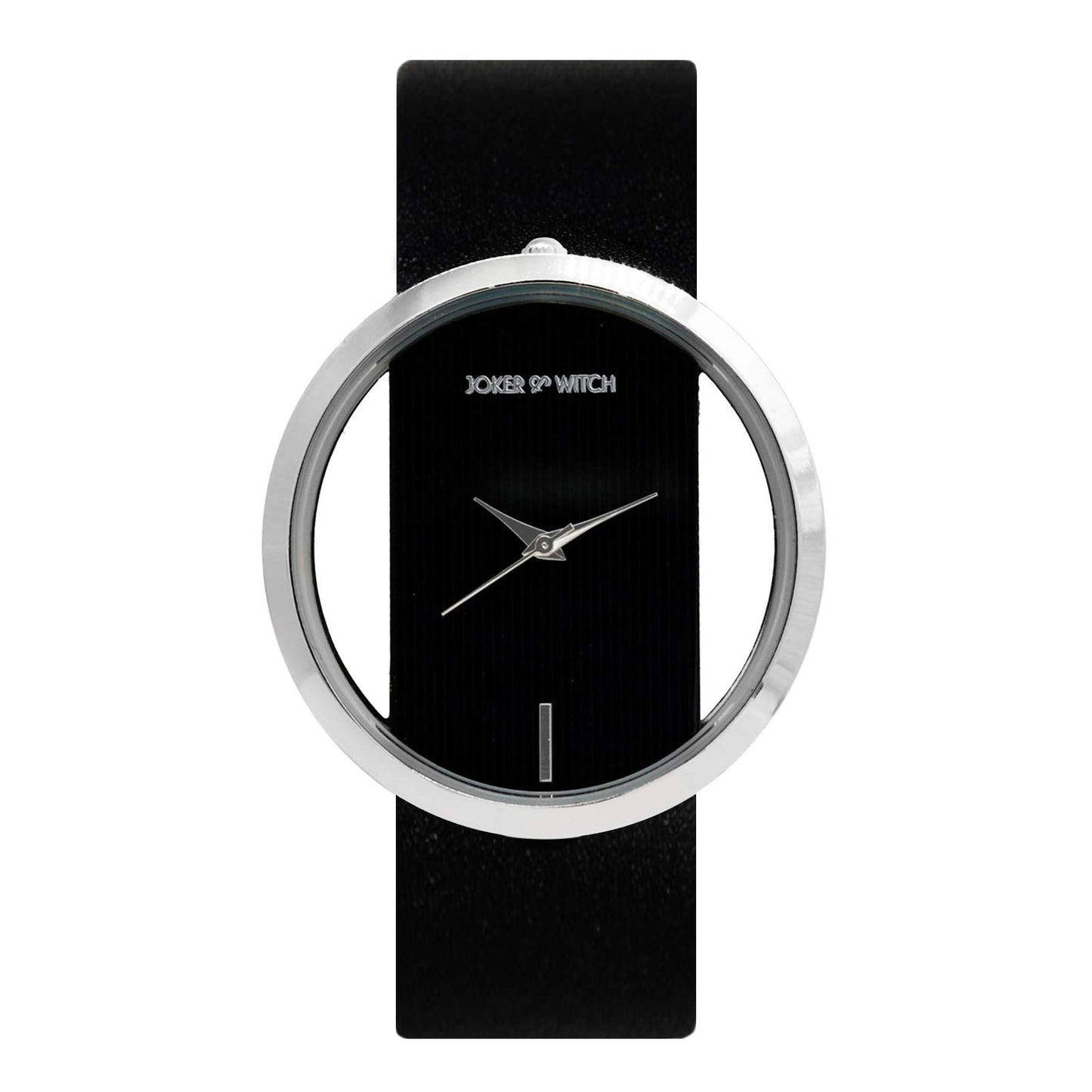 Joker & Witch Polyurethane Ofilia Black Dial Analog Watch Bracelet Gift Set For Women, Black Band