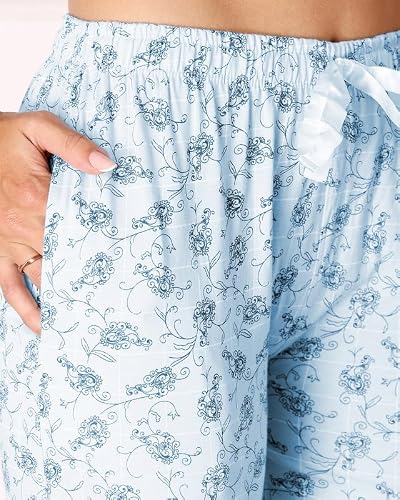 BODYCARE Women's Cotton Printed T-Shirt and Capri Set | Soft & Breathable Nightwear | Short Sleeves | Loungewear Co-Ord Set| BSCS16044_100 Multicolour