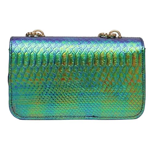 MINI WESST Women's Textured Green Synthetic Leather Sling Bag for Office, College and Party (MWHB099GR)