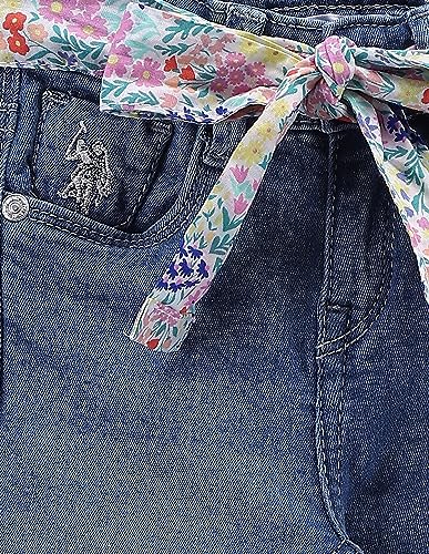 U.S. Polo Assn. Kids Bootcut fit Girls Cotton Jeans (UGJEN0124_Blue_36M)