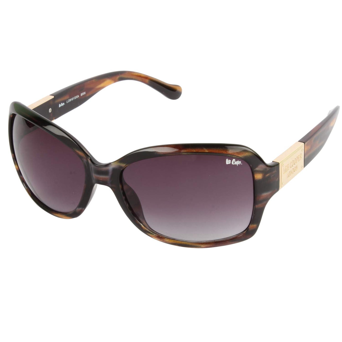Lee Cooper UV Protected Rectangular Women's Sunglasses - (LC9101SXA BRN|58|Grey Color Lens)