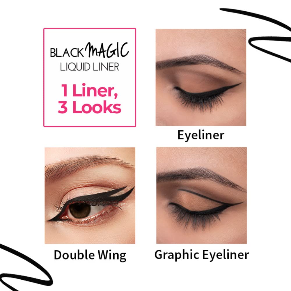 Nykaa Black Magic Liquid Eyeliner - Super Black 01