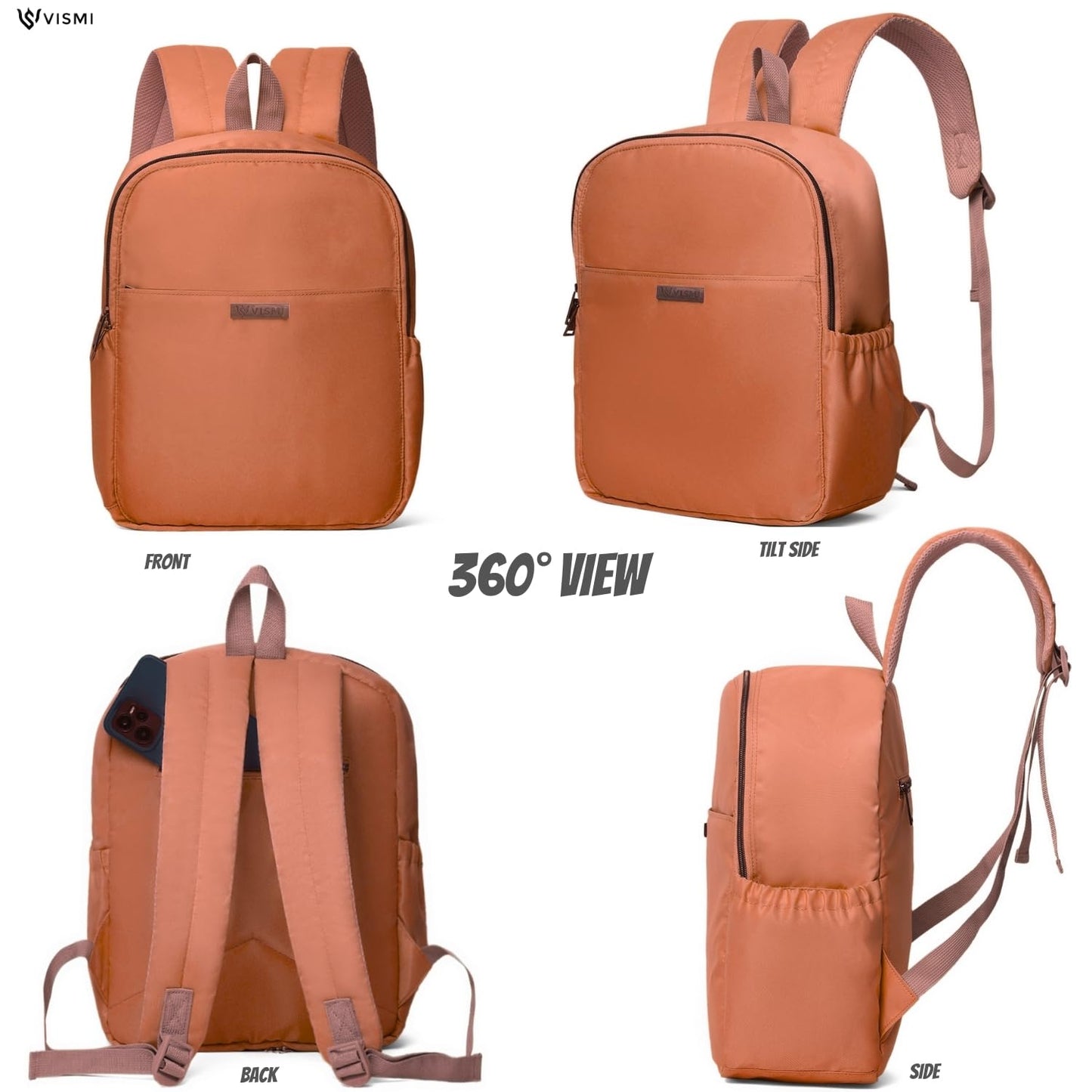 VISMIINTREND Casual Backpack for Woman/Girl | 14 inch Laptop | School, College, Office, Travel | Gift for Women/Girls | Trendy | Stylish | Cute