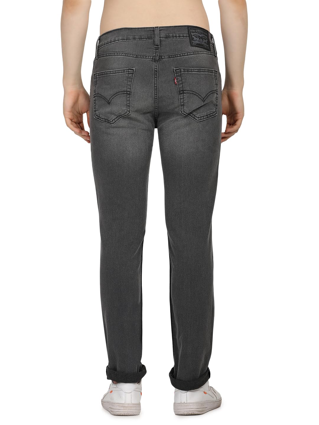 Levi's Men's Slim Mid Rise Jeans - Grey, 36