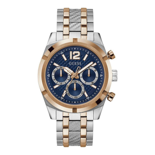 GUESS Mens Stainless Steel Analog Blue Dial Watch-Gw0714G3, Band Color:Multicolor