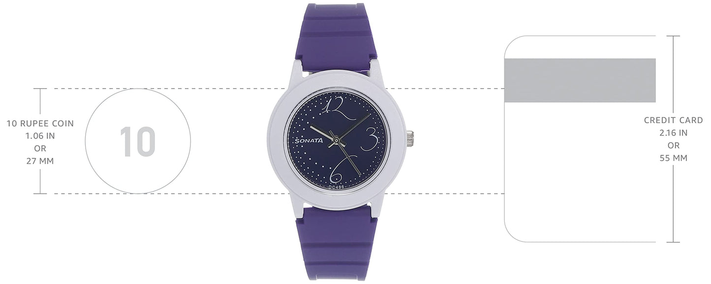 Sonata Purple Dial Analog watch For Women-NR8992PP02