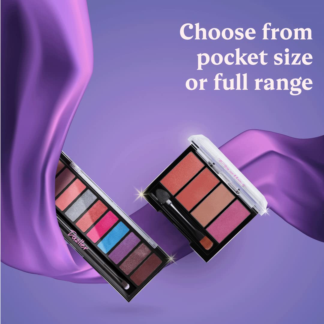 DAZLLER Mystical Magic Eyeshadow Palette Powder - Mini, 4G, D4-Es5, Lightweight, Even Blending, Rich Pigments, Vibrant Hues, Multicolor, Shimmery Finish