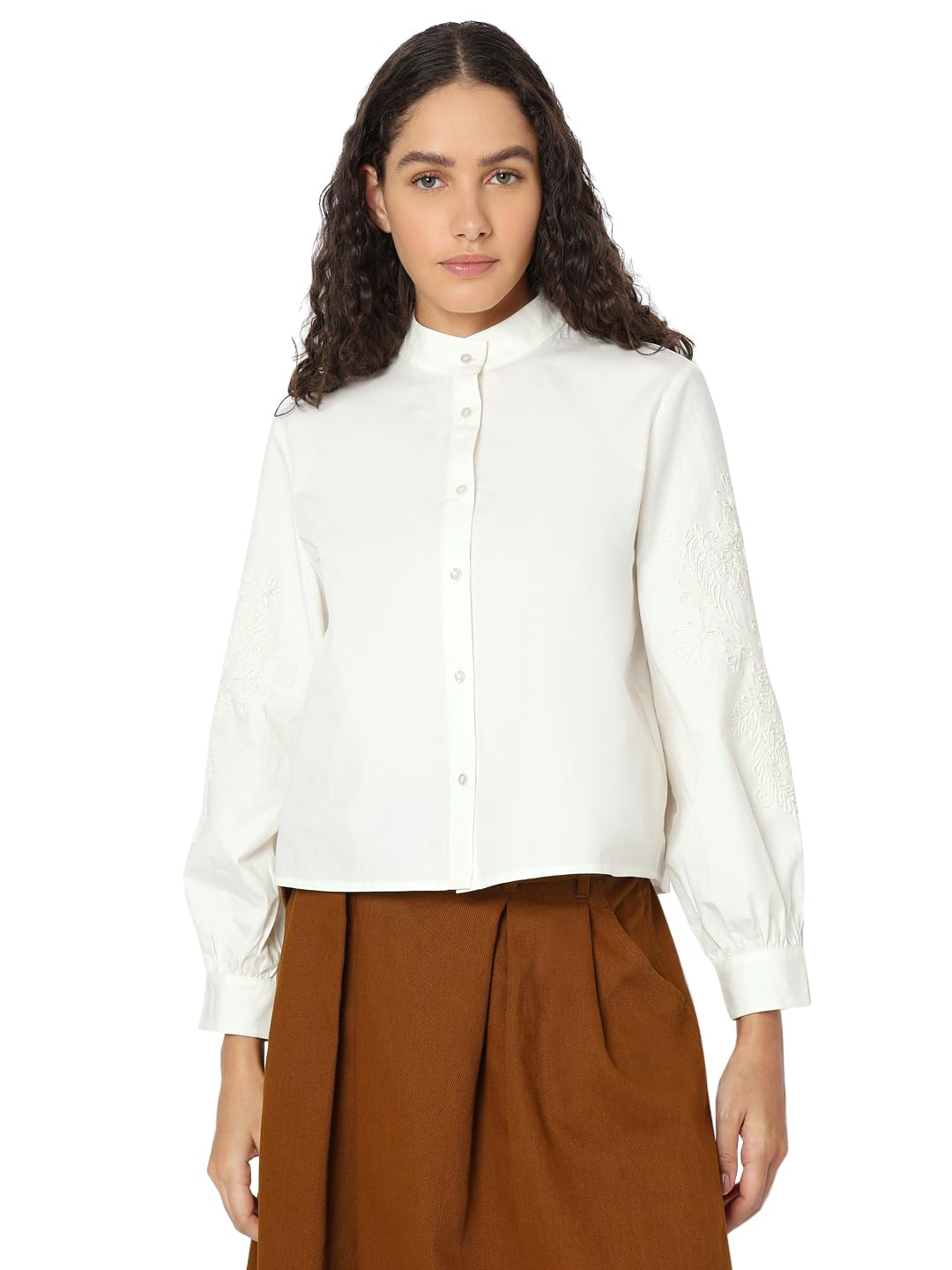 VERO MODA Women White Regular Fit Top