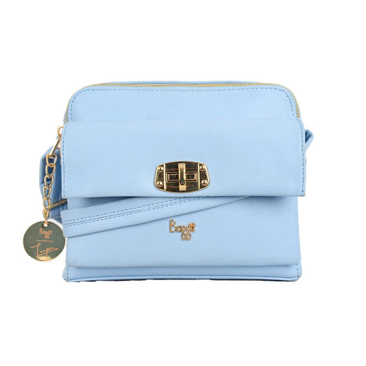 Baggit Women Blue Sling Bag XS Size | Ladies Stylish Casual Cross Body Purse Handbag