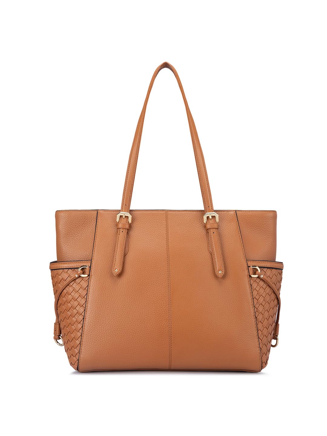 Da Milano Genuine Leather Brown Tote Bag (00979) (Large)