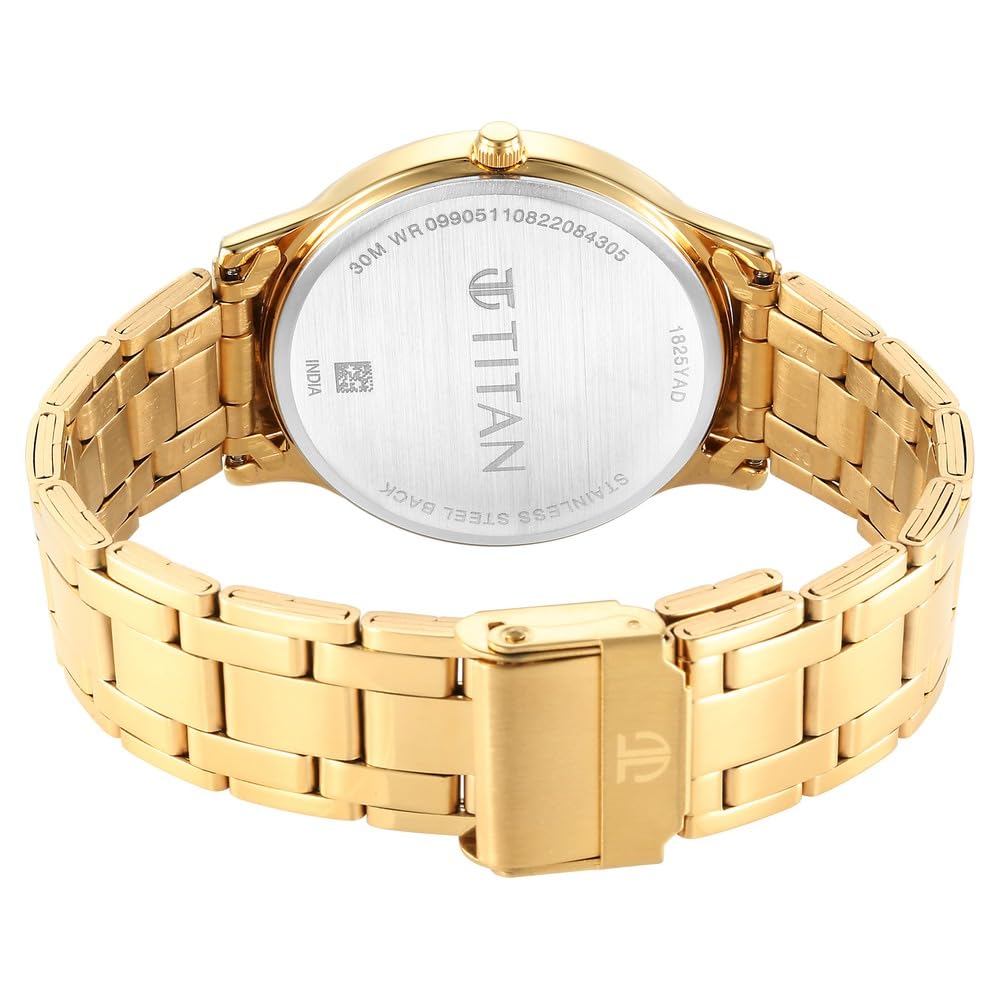 Titan Karishma Radiance Green Dial Analog Stainless Steel Strap Watch for Men-NS1825YM07