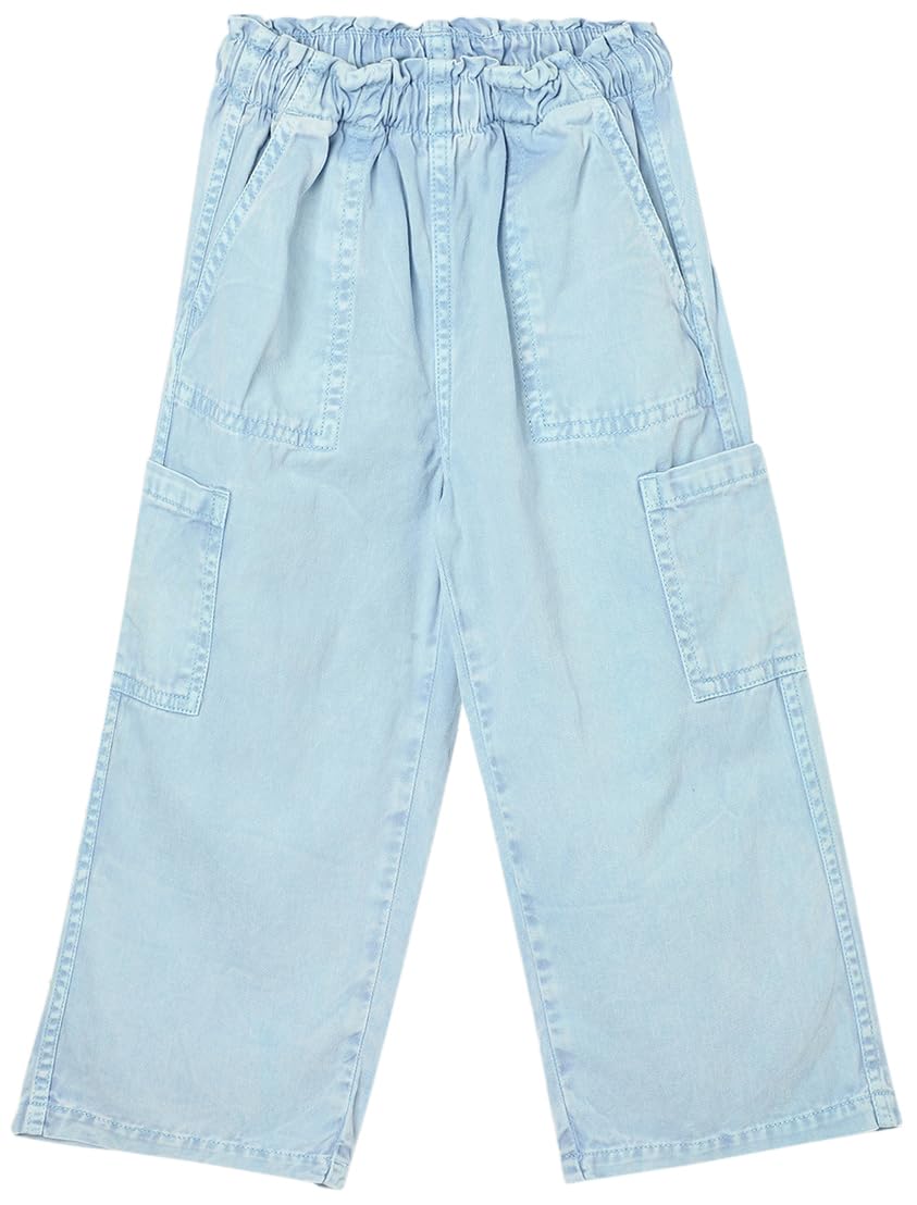 Max Girl's Regular Jeans (P24CFL01B_Blue