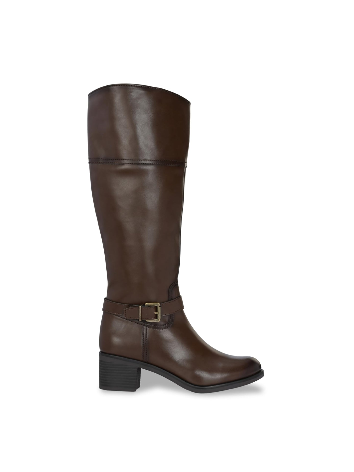 Delize Brown women mild Heel Knee Boots 59920-38