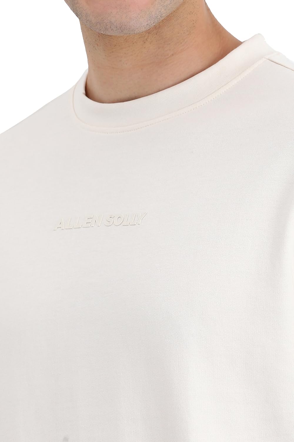 Allen Solly Men Beige Graphic Print Crew Neck Graphic T-Shirts