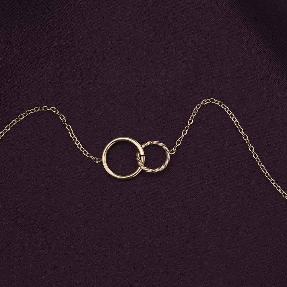 PALMONAS Double Rings Bracelet for Women - Gift for Girls & Women | Waterproof & Anti-Tarnish Bracelet