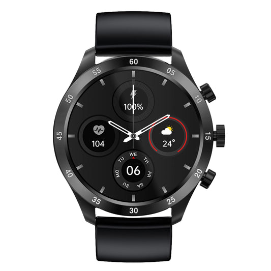 HAMMER Active Bluetooth Calling Smart Watch with IP67 Rating & HD Round Display with SpO2 Monitoring, Breathing Mode, Full Touch Screen & Multiple Watch Faces with Camera & Music Control (Black)