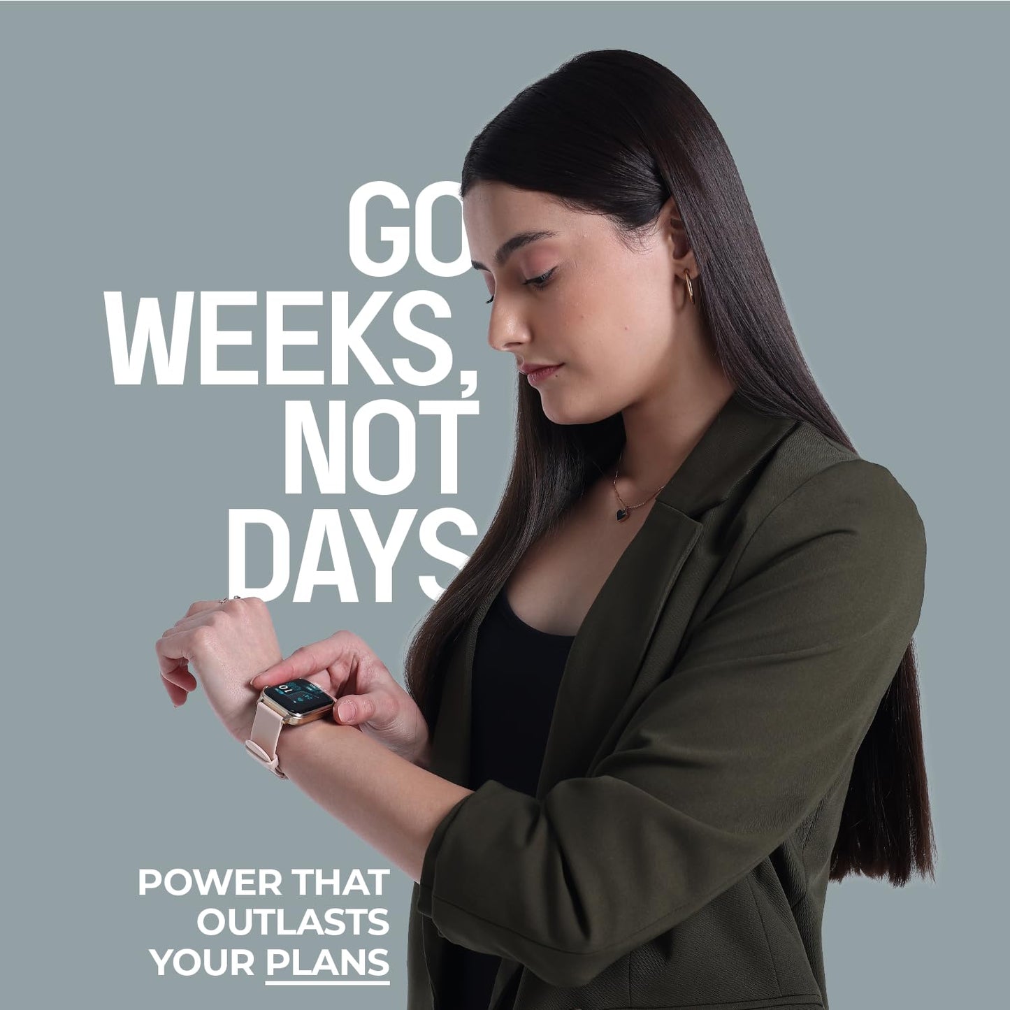 Noise Pulse Hyper Smart Watch with 21 Days Battery, 1.85" Display, AI Watch Faces, 100+ Sports Modes, Health Suite, SpO2 & Heart Rate Monitor, 1ATM Water Resistant(Jet Black)