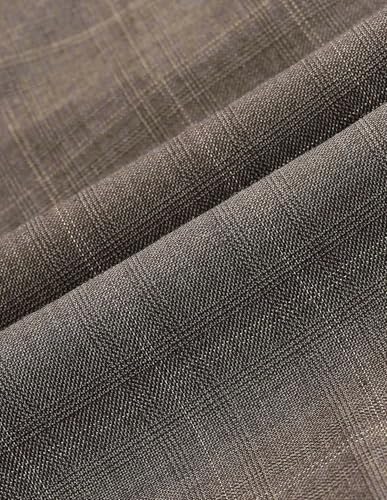 Arrow Men's Checked Twill 1851 Trousers (ARAKTR2190_Brown_38)