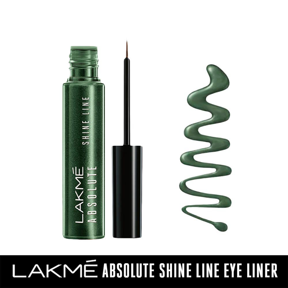 Lakme Absolute Unreal Precision Liquid Eye Liner Long Lasting Matte & Shimmer Finish, Lightweight & Smudgeproof Eye Liner, Sparkling Olive, 4.5ml