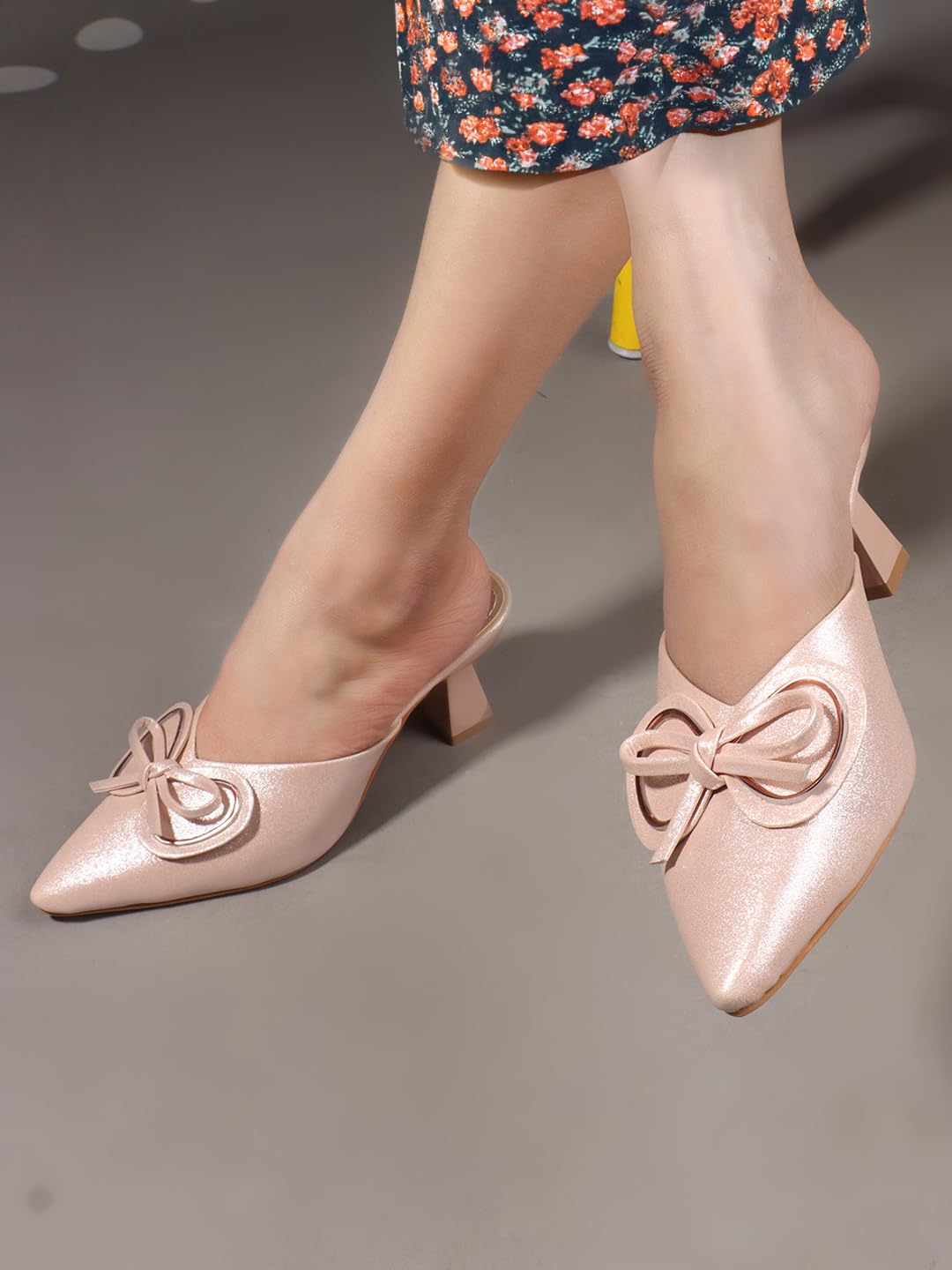 CHARMWALK Elegant Black Kitten Heels for Women | Classy & Comfortable for Formal Events (Sultan, UK Footwear Size System, Adult, Women, Numeric, Medium, 8)