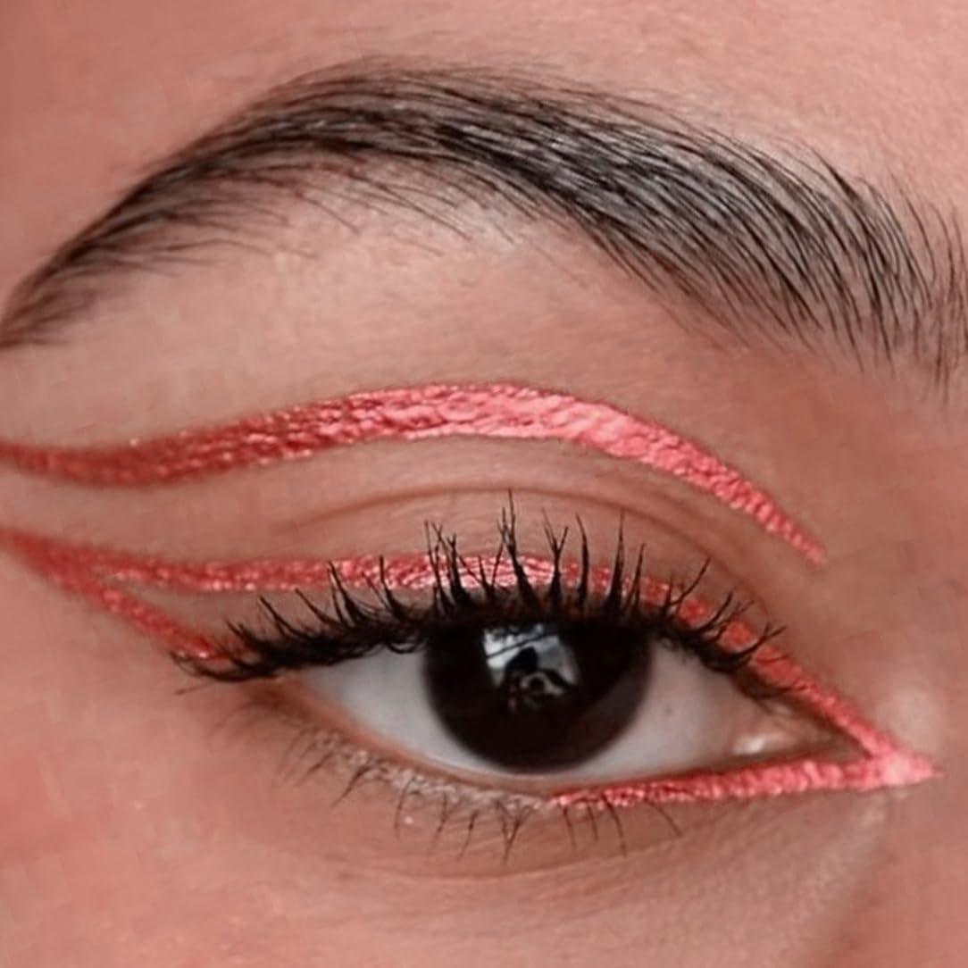 Million Colors Brick Red Colour Waterproof Liquid Eyeliner | Metallic Finish | Last Upto 12 Hours | Quick Drying, Smudge-Proof & Water-Resistant - 5 ML (BRICK RED 09)