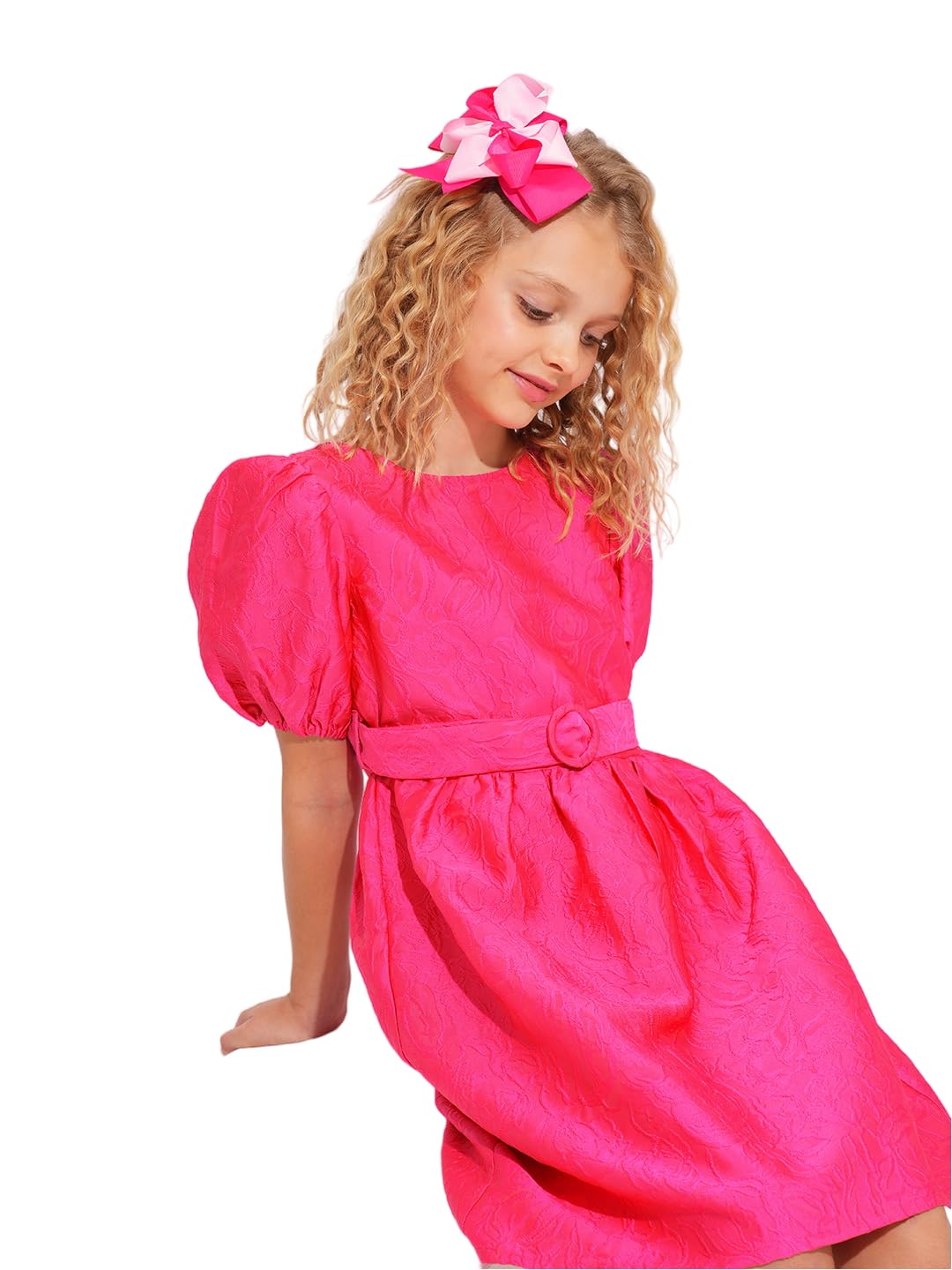 VERO MODA Girl Fit & Flare Pink Dress