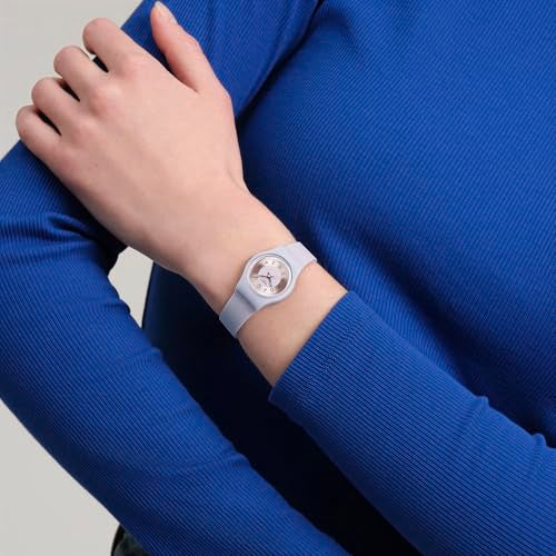 Swatch Womens Casual Watch Purple Bio-sourced Quartz Lilac Lightness, Purple