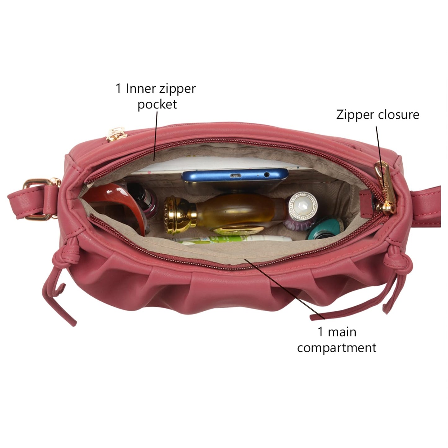 Baggit Women Medium Size handbag | Ladies Stylish Casual Purse Bag