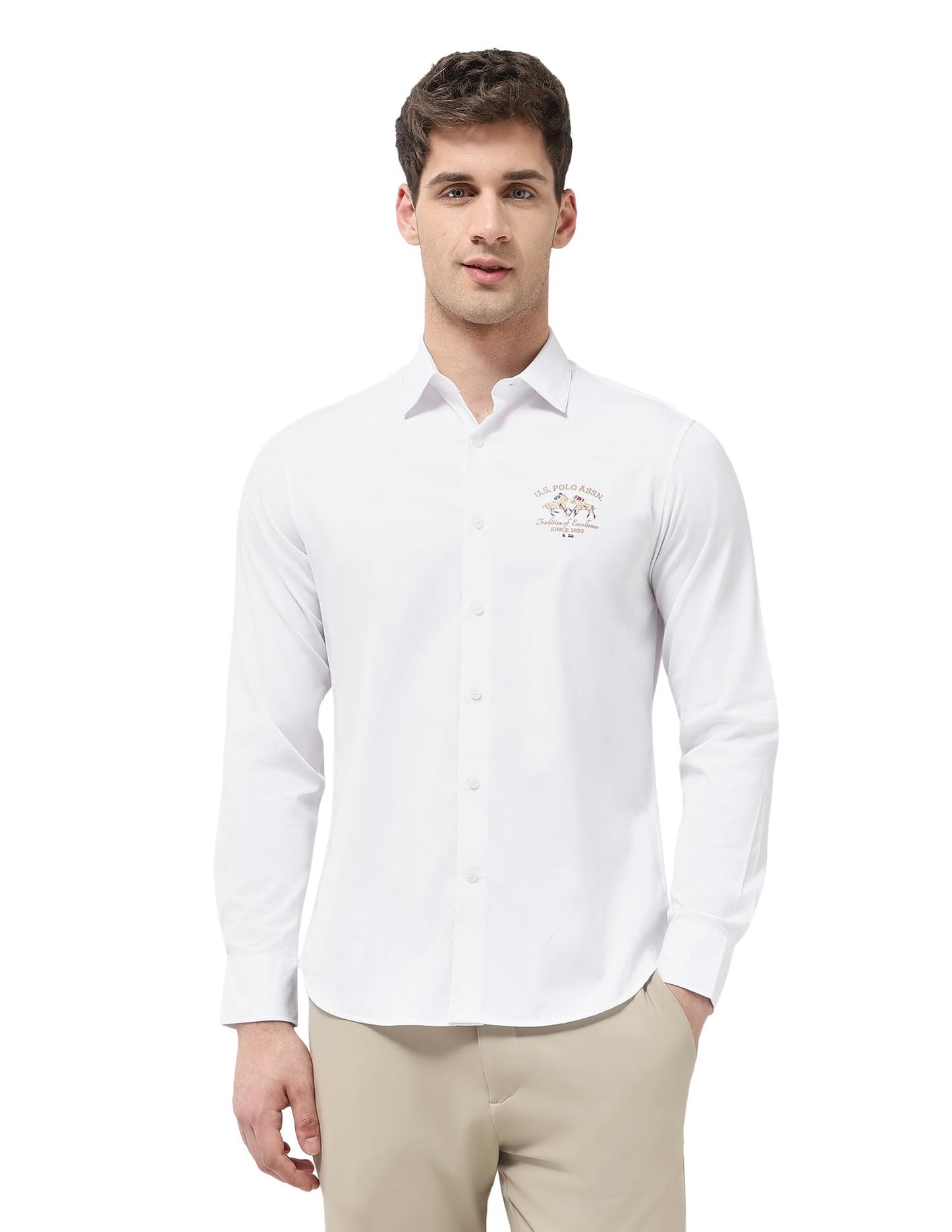 U.S. Polo Assn. Men's Solid Tailored Fit Shirt