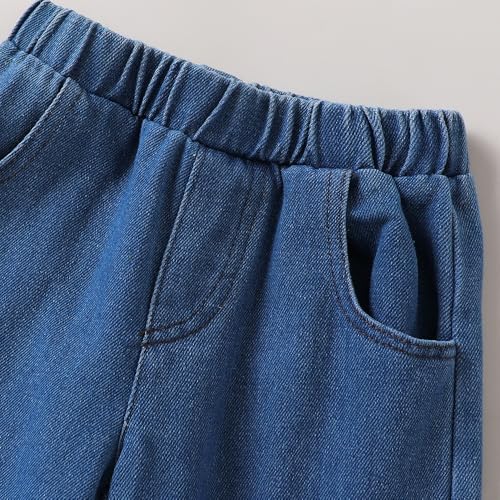 Hopscotch Girls Lavender Full Sleeves 2-Pc Cherry Applique Jeans Set For Age (2-3 Years)