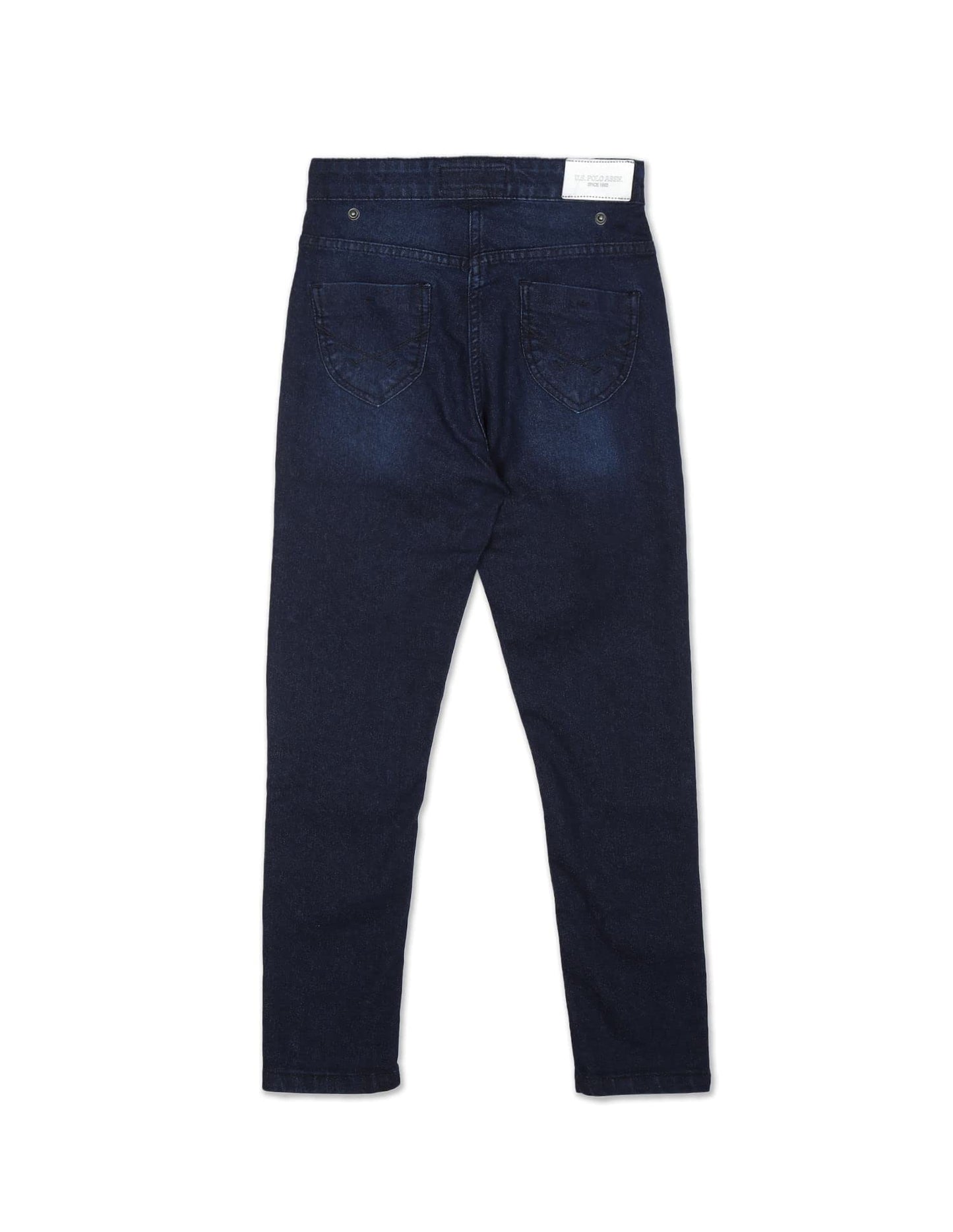 U.S. POLO ASSN. Girl's Regular Jeans (UGJEN0089_DK. Blue_S)