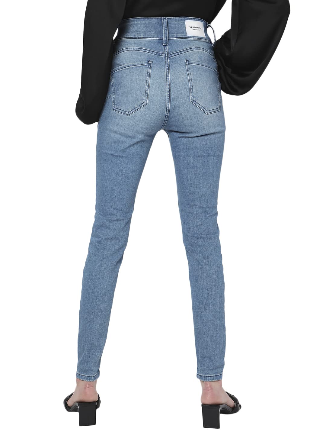 VERO MODA Skinny Fit Jeans(10298051_Powder Blue_32)