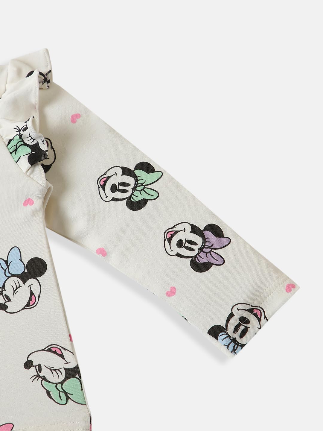 Nauti nati Girls Cotton Disney Printed T-shirt and Trackpant Co-ord Set