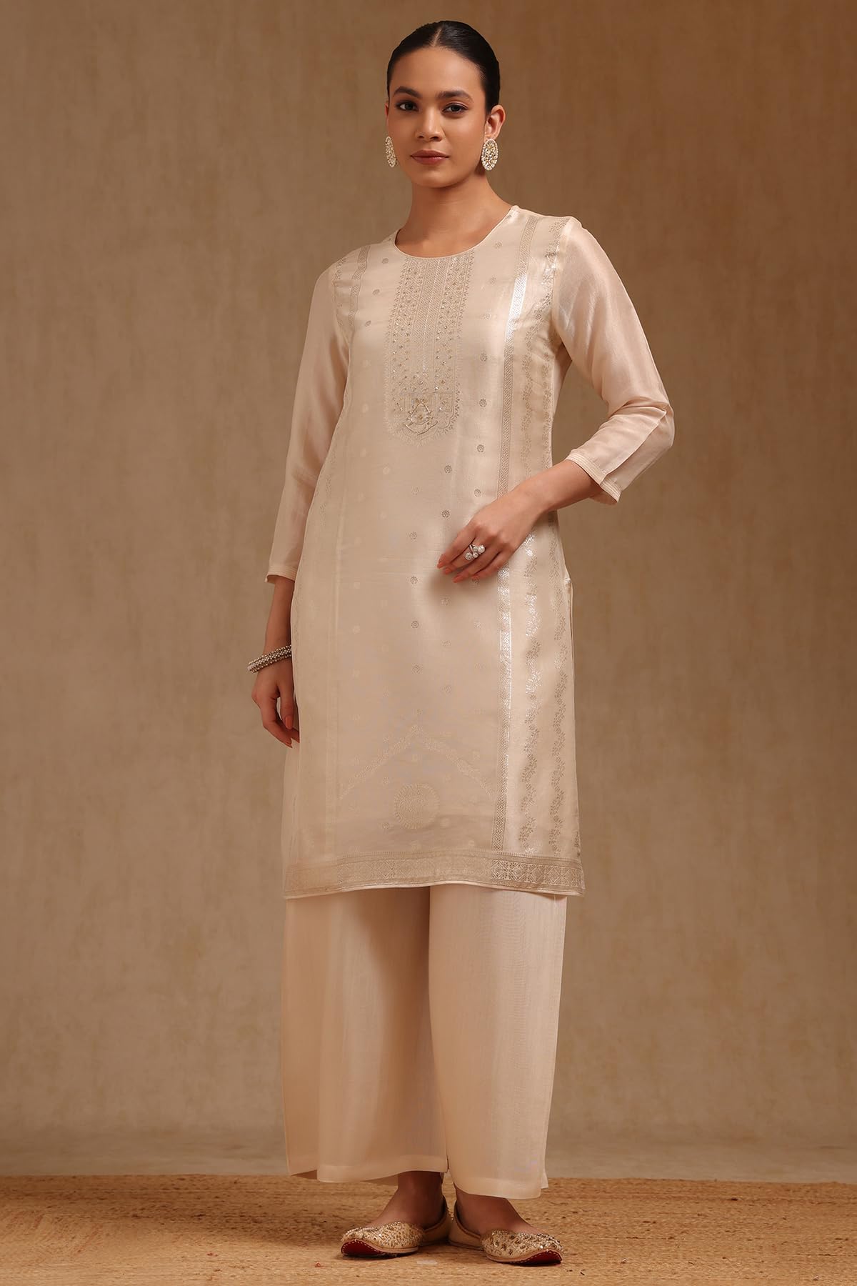 Soch Women's Viscose Blend Salwar Suit Set (EWA5CD22230_Off White