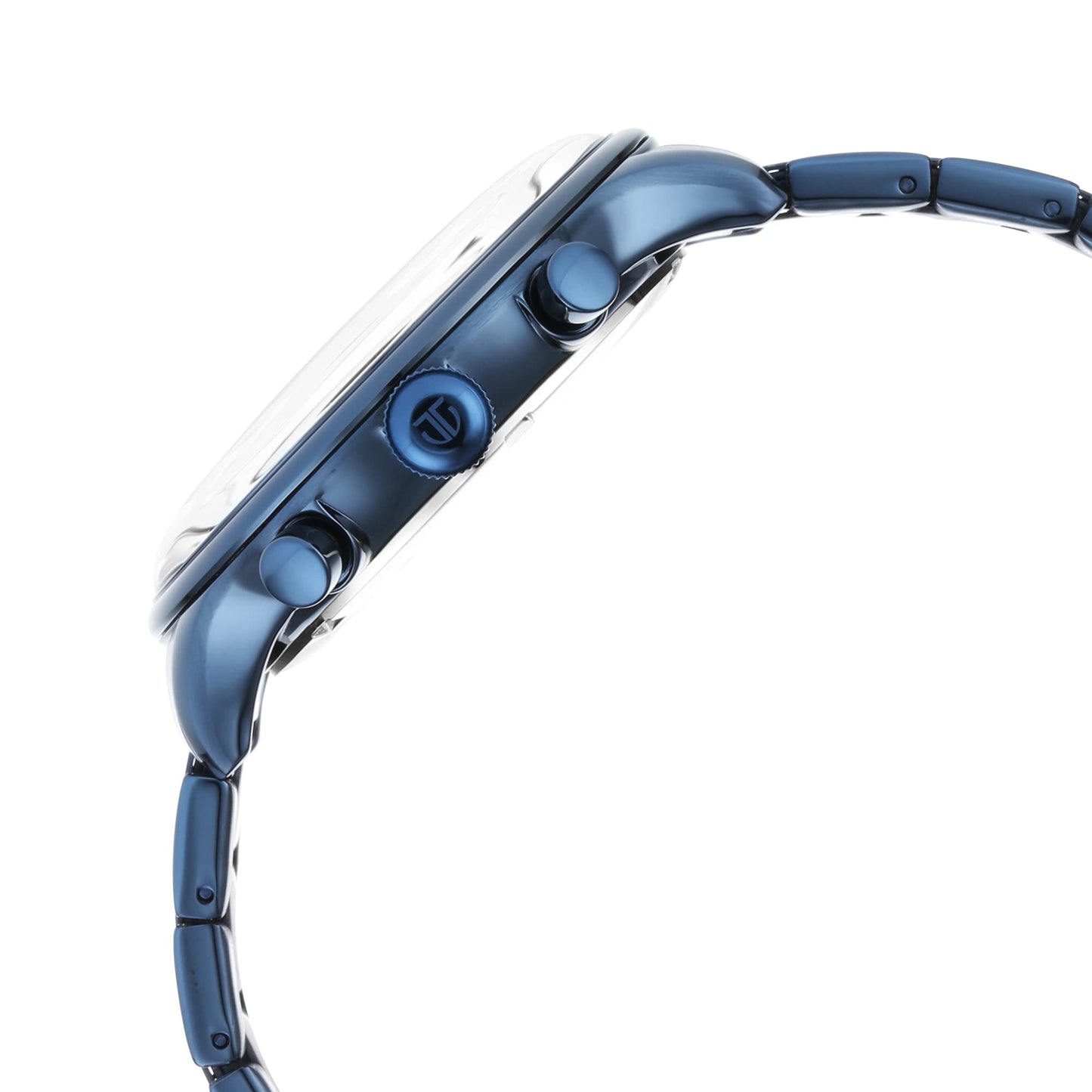 Titan Urban Magic Quartz Multifunction Blue Dial Metallic Blue Stainless Steel Strap Watch for Men - NT90102QM01
