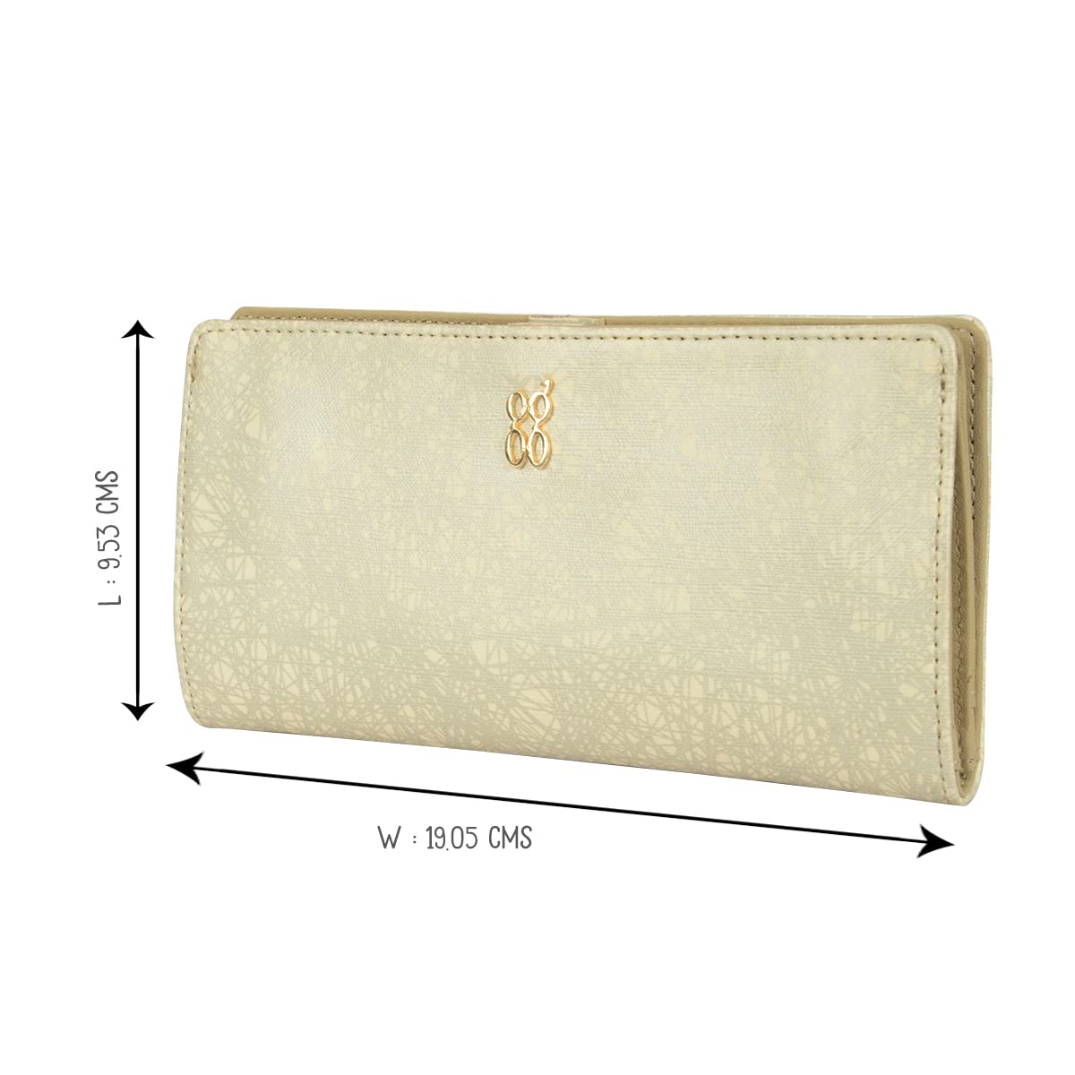 Baggit Women White Wallet Large Size | Ladies Stylish Purse Bag | Credit Card Money Holder